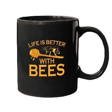 Discover Life Is Better With Bees Beekeeper Beekeeping Mugs