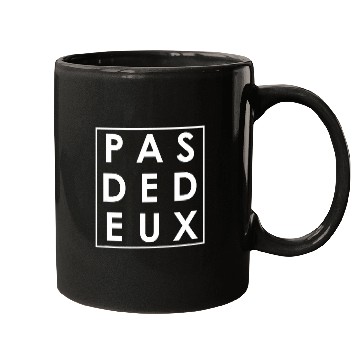 Discover PasDeDeux Ballet Dance Dancer Typography Art Mugs