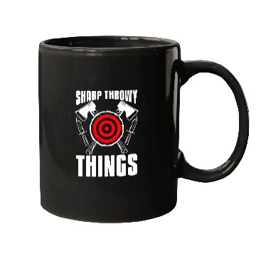 Discover Sharp Throwy Things targets Archery targets Sports Mugs