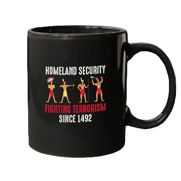 Discover Native American Homeland Security Indian Mugs
