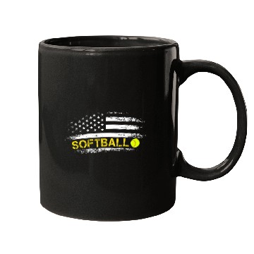 Discover Patriotic Softball Team American Flag Mugs