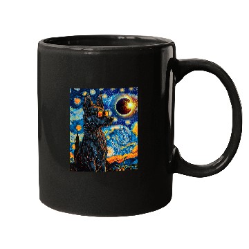Discover Total Solar Eclipse Blue Heeler Dog Mugs