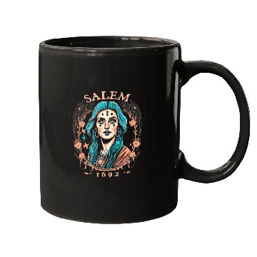 Discover Salem 1692 Witch Witches Wizard Magician Mugs