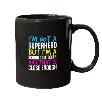 Discover School Custodian Superhero Janitor 22 Mugs