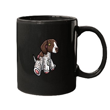 Discover German Shorthaired Pointer Dog Stuffed Animal Design Mugs
