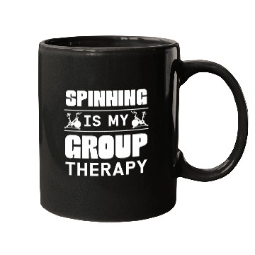 Discover Spinning Class Spinning is my group therapy Spin Mugs