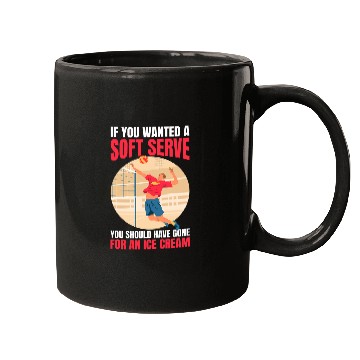 Discover Volleyball Soft Serve Quote Softball Sport Mugs