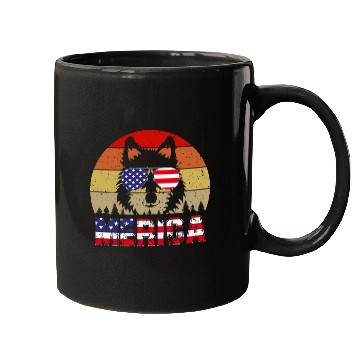 Discover Liberty Freedom vintages Design Merica Husky Mugs