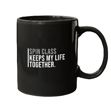 Discover Spin Class Hobby Indoor Cycling Enthusiasts Quote Mugs