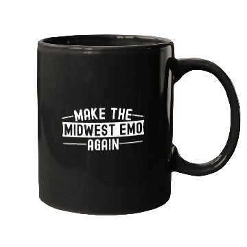 Discover Make the Midwest emo again funny modern baseball football Mugs