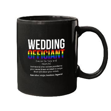 Discover Wedding Officiant Definition LGBT Officiant Mugs