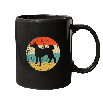 Discover Retro Basenji Dog Breed Icon Mugs
