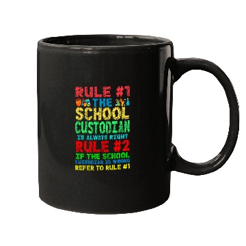 Discover School Custodian Janitor Rule 1 The School Custodian Is Mugs
