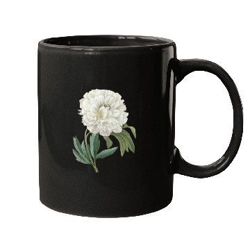 Discover PierreJosephRedoute White Peony Paint Flower Gardener Mugs