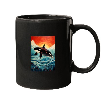Discover Native American Indian Orca Alaska Mugs