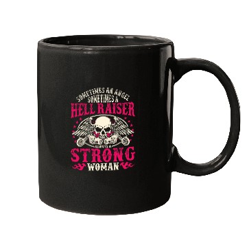 Discover Sometimes And Angel Hell Raiser Always Strong Motorcycle 22 Mugs