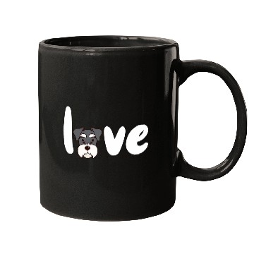 Discover SCHNAUZER DOG LOVE for valentines day Mugs