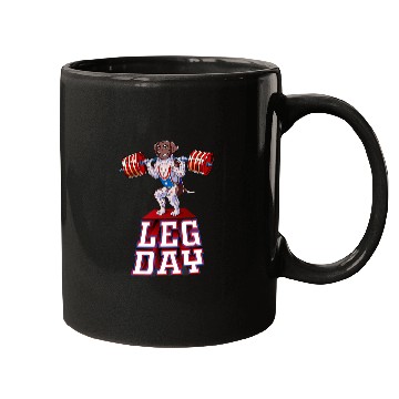 Discover Leg Day german shorthaired pointer Mugs