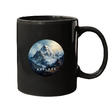 Discover Summit Serenity Hiking Mountain Climbing Exploration Mugs