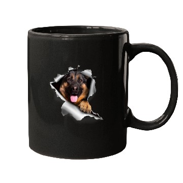 Discover Sneaking German Shepherd Dog Lover Puppy Pet Trainer Mugs