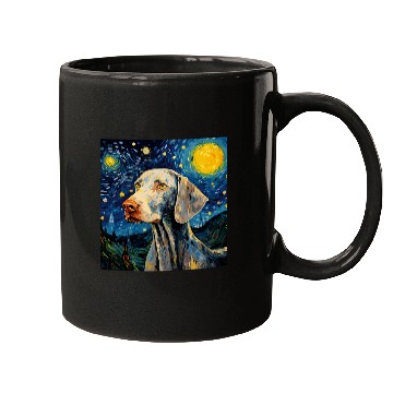 Discover Weimaraner Starry Night For Dog Mom Dog Dad Mugs