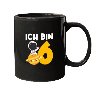 Discover Ich bin 6 6 Geburtstag Astronaut Mugs