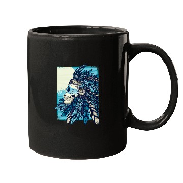Discover Native Skull Indigenous Peoples Day Mugs