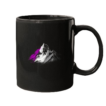 Discover Subtle Asexual Pride Month Mountain Hiking Camping Ace Pride Mugs
