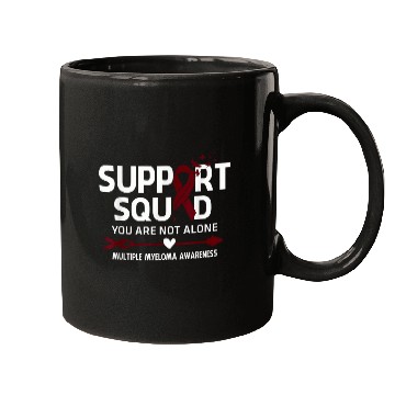 Discover Support Squad Warrior Multiple Myeloma Awareness Feather Mugs