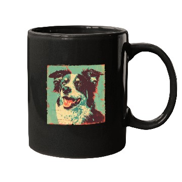 Discover Rustic Border Collie Farm Dog Mugs