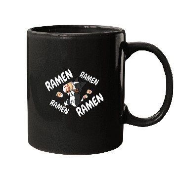 Discover Instant Ramen Border Collie Dog Mugs