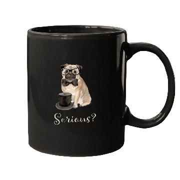 Discover Serious Pug Mugs