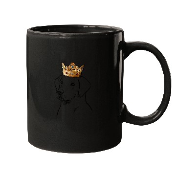 Discover Labrador Lab Dog Wearing Crown Mugs