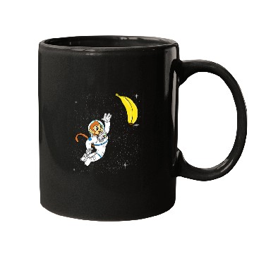 Discover Monkey Astronaut Space Shuttle Galaxy For Ape Lover Mugs