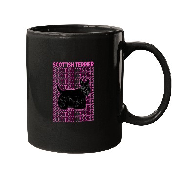Discover Dog Scottish Terrier Pastel Aesthetic Mugs