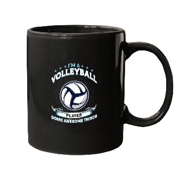 Discover Im A Volleyball Player Doing Awesome Things Training Mugs