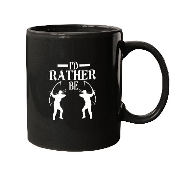 Discover Id Rather Be Archery Mugs