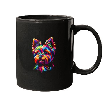 Discover Pop Art Yorkshire Terrier Dog Terriers Yorkie Mugs