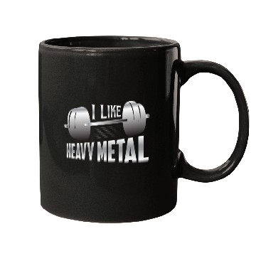 Discover I Like Heavy Metal Workout Training Weight Lifting Mugs