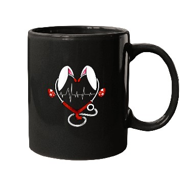 Discover Stethoscope Love Easter nurses Funny Nursing Humor RN Mugs