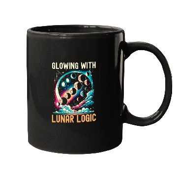 Discover Moon Phase Full Moon Lunar Eclipse Astronomer Astronomy 5 Mugs
