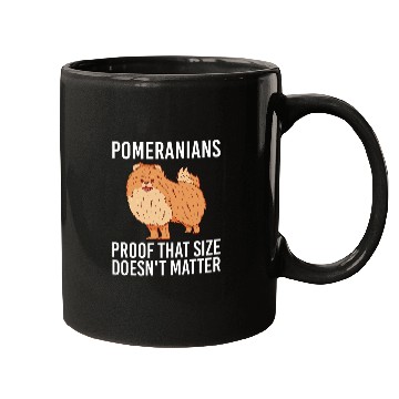 Discover Proof That Size Doesnt Matter Pomeranian Dog Owners Mugs