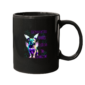 Discover Positivity Quote Positive Pitbull Colorful Pitbull Mugs