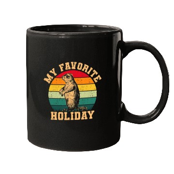 Discover vintages My Favorite Holiday GroundHog Day Mugs