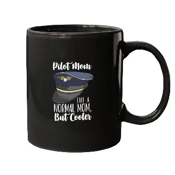 Discover Airplane Pilot Design For Airline Captain Pilot Mom 1 Mugs