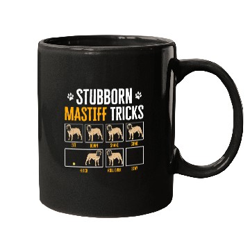 Discover Stubborn Mastiff Tricks English Mastiff Dog Mugs