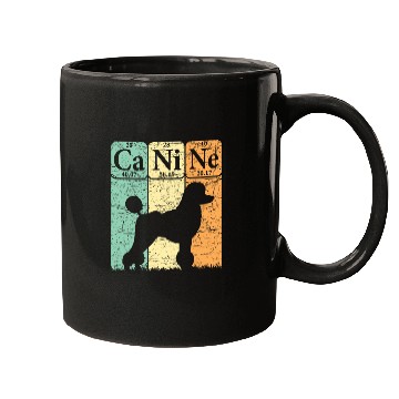 Discover Poodle Dog Periodic Table Elements Dog Lover Canine 3 Mugs