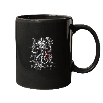 Discover Japanese Art Cthulhu Mugs
