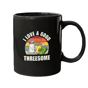 Discover Salt Tequila Lime Love A Good Threesome Humor Bartender Mugs