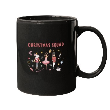 Discover Nutcracker Christmas Squad Ballet Clara Ballerina Graphic Mugs